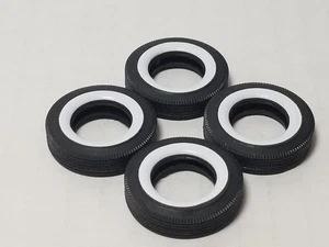 PAD PRINTED WHITEWALL TIRES from 1949 Ford Coupe AMT 1:25 Model Kit 49 - Picture 1 of 11