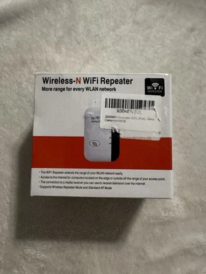 Wireless-N WiFi Repeater More Range For WLAN Network 300M Supports Rep/Stan Mode - Imagem 1 de 4
