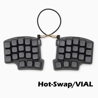 35-Key Split Ergonomic Mechanical Keyboard Hot-Swap RGB VIAL Programmable Wired - Image 1 of 4