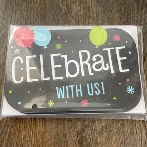 American Greetings "¡Celebra con nosotros!" Tarjetas de invitación con sobres de 20 quilates - Imagen 1 de 9