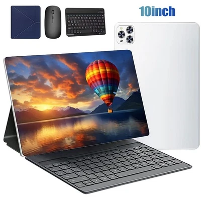 10" PC Tablet Android 7.0 with Quad-Core Processor 4GB+64GB 5000mAh Battery - Image 1 of 4