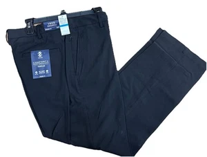 Izod Comfort + Performance Straight Fit Dress Pant Size 36 x 30 Black Color - Picture 1 of 3