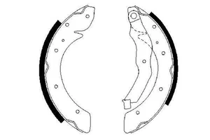 Bosch 0986487528 Brake Shoes Set Fits Peugeot 405 1992-1995 77124883 S68521 - Picture 1 of 1
