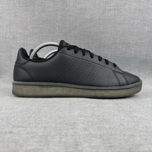 Adidas Advantage Eco Shoes Men's 9.5 All Black Speckled Sole H00570 - Picture 1 of 9