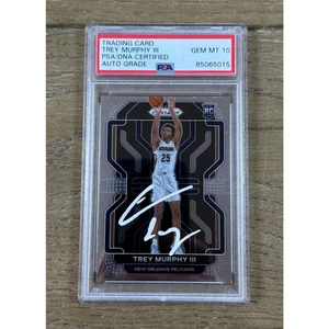 Tarjeta de novato Trey Murphy III 2021-22 Prizm #288 PSA/DNA gema como nueva 10 en tarjeta automática - Imagen 1 de 2