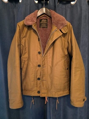 Iron Heart IHM-35-KHA Whipcord N1 甲板夹克,卡其色,大号 — 第 1/4 张图片