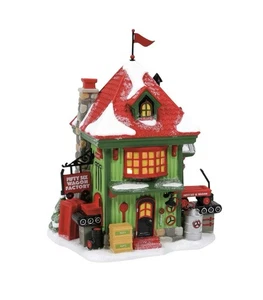 Villaggio di Natale Dept 56 Polo Nord Serie Fifty-Six Wagon Factory Nuovo con scatola - Foto 1 di 8