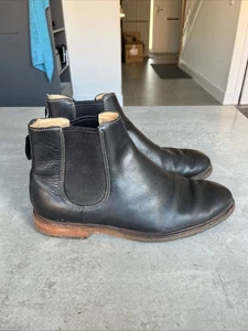 Clarks Clarkdale Gobi Men's Chelsea Boots Size 9G Leather Black - Picture 1 of 9