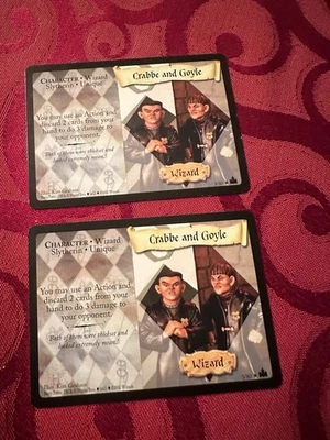 Harry Potter TCG AAH Adventures At Hogwarts Crabbe and Goyle 3/80 Lot OF 2 - Image 1 of 2