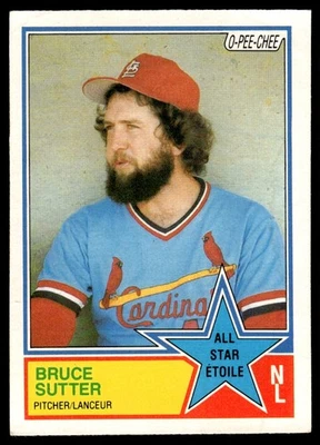 1983 O-Pee-Chee Bruce Sutter St. Louis Cardinals #266 - Image 1 of 2