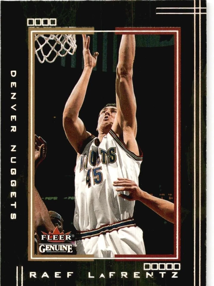 2001-02 Fleer Genuine #21 Raef LaFrentz GREAT CARD!! - Image 1 of 2