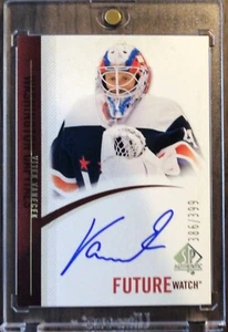 2020-21 SP Authentic Vitek Vanecek Future Watch Auto Retro Rookie Capitals /399 - Picture 1 of 2