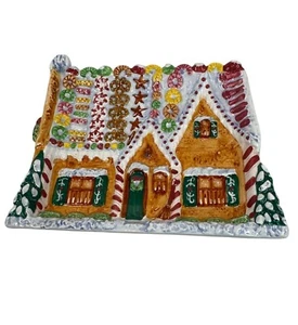 Chef Clauss Gingerbread House Decorative Candy Dish By Pipka Ceramic Christmas - Picture 1 of 7