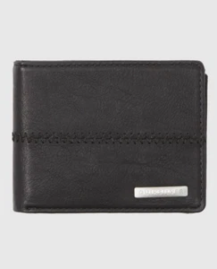 Quiksilver Mens Stitchy Tri-fold Wallet in Black - Picture 1 of 4