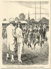 VINTAGE British Punch 1933 Cartoon - RUGBY HUMOR (Football) - [Muddied Players]