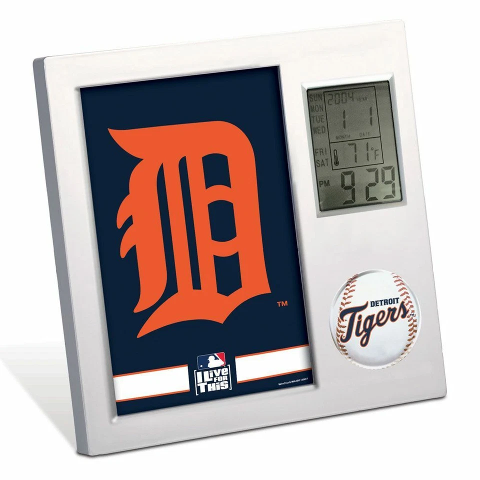 DETROIT TIGERS ~ (1) Official MLB Team Desk Alarm Clock ~ New! - Image 1 of 1