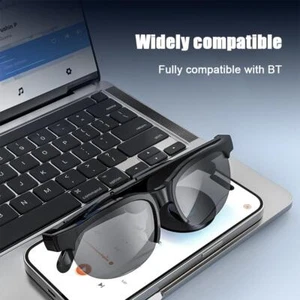 Smart Glasses Bluetooth Audio Sunglasses For Men'Suppoert Handfree Call' J3V7 - Picture 1 of 15