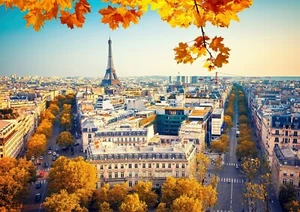 New Premium Eiffel Tower Paris City Wall Art Poster OR Canvas Size A4-A1 - Picture 1 of 1