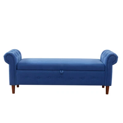 Arm Sofa With Space Saving Storage Multipurpose Bench Rectangular Stool Storage - Image 1 of 4