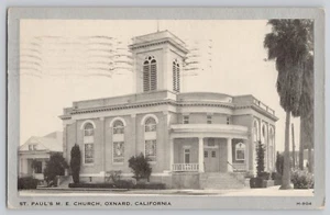 Vintage Postcard ST. PAUL'S Methodist CHURCH, OXNARD, CALIFORNIA - Picture 1 of 3