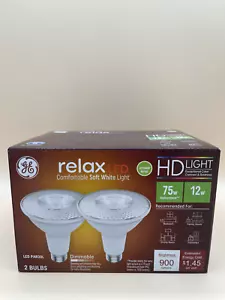 GE Relax LED Indoor Floodlight Bulbs, HD Light, 12 Watt (75 Watt Equivalent) - Picture 1 of 7