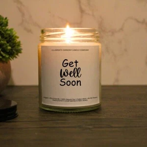 Get Well Soon Candle | Sick Patient Get Well Soon Gift | Hospital Get Well Gift - Picture 1 of 5