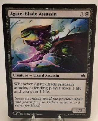 MTG - Bloomburrow - Agate-Blade Assassin - #0082 - Near Mint - Image 1 of 4