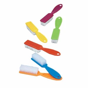 Pro Nail Scrub Brushes for Manicure Assorted Colors (6 pieces) - Picture 1 of 1