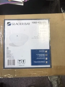 Glacier Bay 13-0089-W White Round Basin Vessel Sink (1002 422 173) - Picture 1 of 1