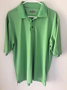Kirkland Signature Performance Green Polo Shirt Size Large - Picture 1 of 4