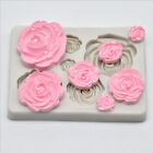 3D Rose Flower Silicone Fondant Chocolate Mould Cake Decoration Sugar Craft R -g