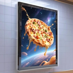 A3 LED Light Box MAGNETIC Black Frame Slimline Display Poster Waterproof - Picture 1 of 12