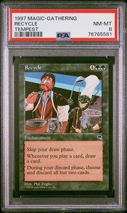 Recycle/Tempest! PSA 8 Pop 1, None Higher! ✨Reserved List✨ Vintage MTG 1997!