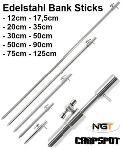 NEU Edelstahl Bank Stick Rutenhalter Bankstick Erdspeer Rod Pod Rutenständer NGT - Bild 1 von 23