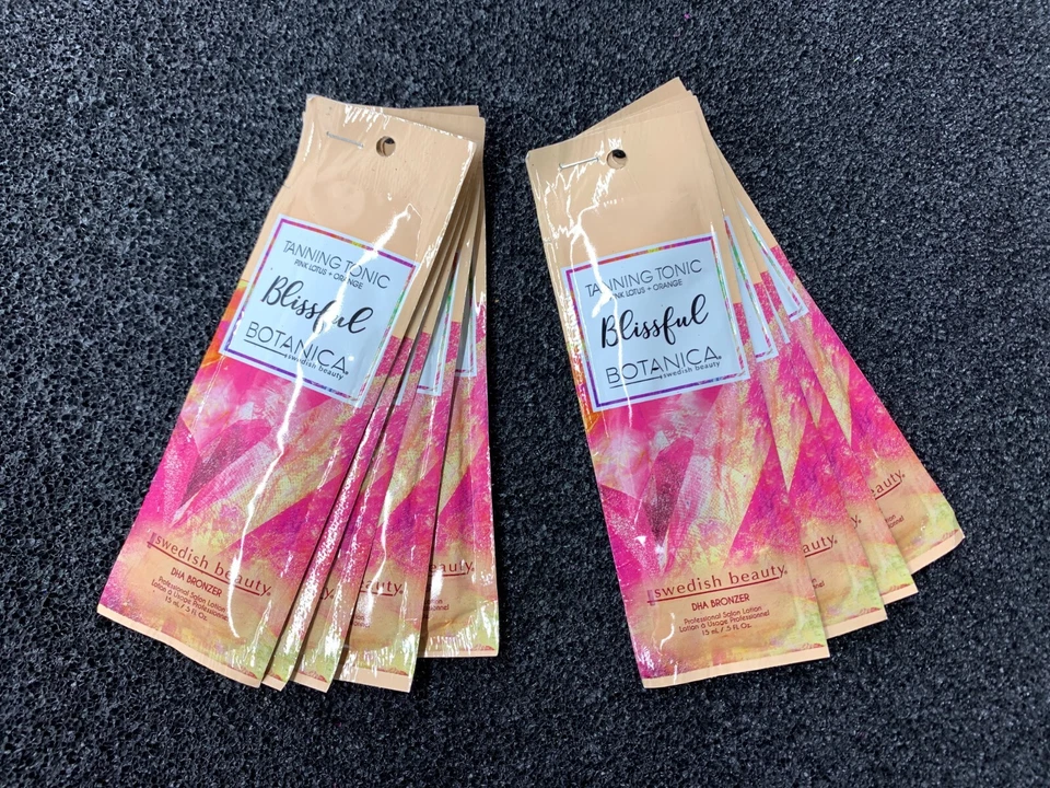 9 paquetes Swedish Beauty Blissful Botanica DHA bronceador cama bronceador loción  Foto 1 de 1