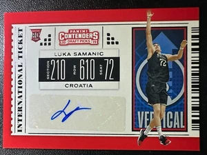 Luka Samanic 2019 Panini Contenders Draft RC Rookie Auto SP - Bild 1 von 2