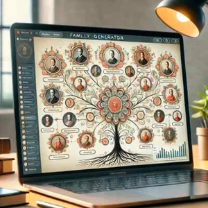 Software creador generador árbol genealógico - fabricante de USB genealogía franqueo mundial - Imagen 1 de 8