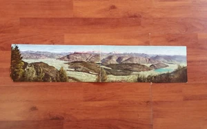 "PANORAMA DELLE DOLOMITI DAL PASSO DELLA MENDOLA" Cartolina a colori ripiegata - Picture 1 of 5