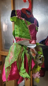 Princess Factory Pink Green Fairy Dress Up Halloween Costume Girls Size 3 4 - Picture 1 of 4