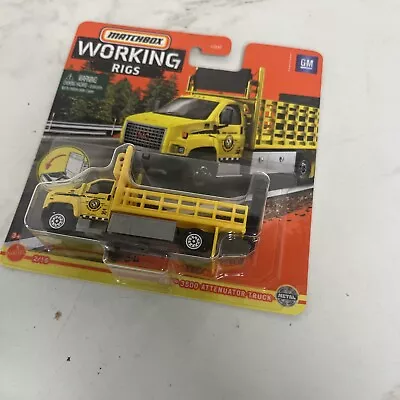 Matchbox 1/64  working rigs yellow GMC 3500 truck 2/16 2020 - Image 1 of 3