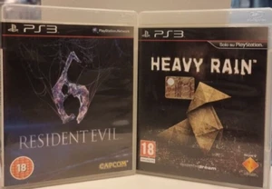 2 PS3 SPIELE: RESIDENT EVIL 6 + HEAVY RAIN NEUWERTIG PLAYSTATION 3 SONY Ita - Bild 1 von 6