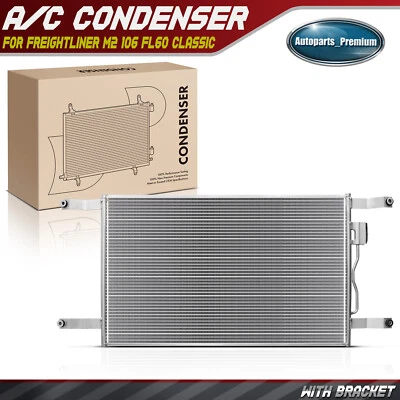 A/C Condenser for Freightliner FLD120 1990-1999 2001-2007 Sterling Truck L7500 - Image 1 of 4