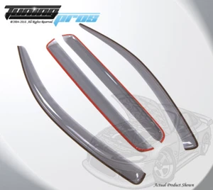 Light Gray Rain Visor Deflector 4pc Out Channel For Toyota Tundra Crew Cab 07-16 - Bild 1 von 4