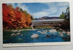 Covered Bridge Over Swift River N.H. Postcard (K1) - Picture 1 of 2