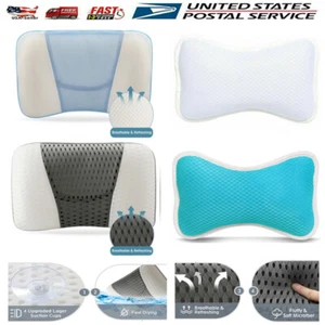 3D Mesh Bath Pillow Spa Pillow Head Neck Rest for Hot Tub Bathtub Non-Slip Gift - Picture 1 of 39
