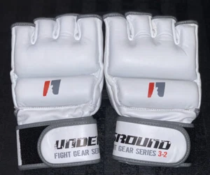 MMA Handschuhe weiß Hybrid Sparring & Grappling MMA Handschuhe Klettverschluss - Bild 1 von 12