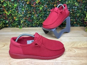 Scarpe HEY DUDE Wendy Funk Mono slip on sneakers tripla varietà rosse donna 11 usate in ottime condizioni - Foto 1 di 10