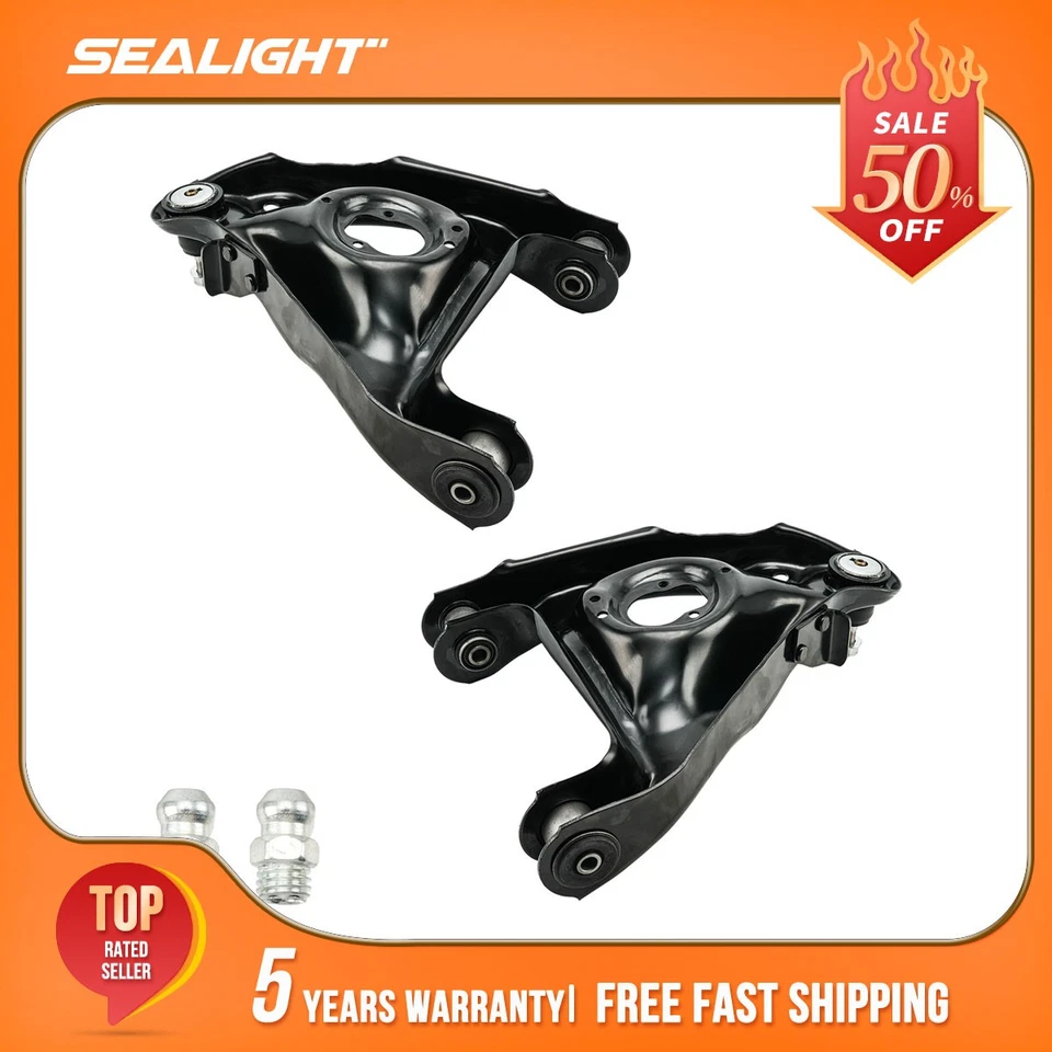 Par de brazos de control de suspensión inferior delanteros para Chevrolet S10/Blazer 1995-2003 Foto 1 de 4