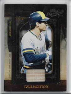 2008 Playoff Prime Cuts Paul Molitor #68 HOF Game Used Bat Relic Brewers /49 - Picture 1 of 2