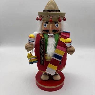 Kurt Adler Wood Mexican Chubby Festive Nutcracker 10.25" Chubby Collection Box - Image 1 of 4